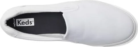 Keds Pursuit Slip On Women's Shoes White Canvas : 6.5 B - Medium, Textile - Image 2
