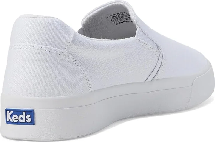 Keds Pursuit Slip On Women's Shoes White Canvas : 6.5 B - Medium, Textile - Image 4