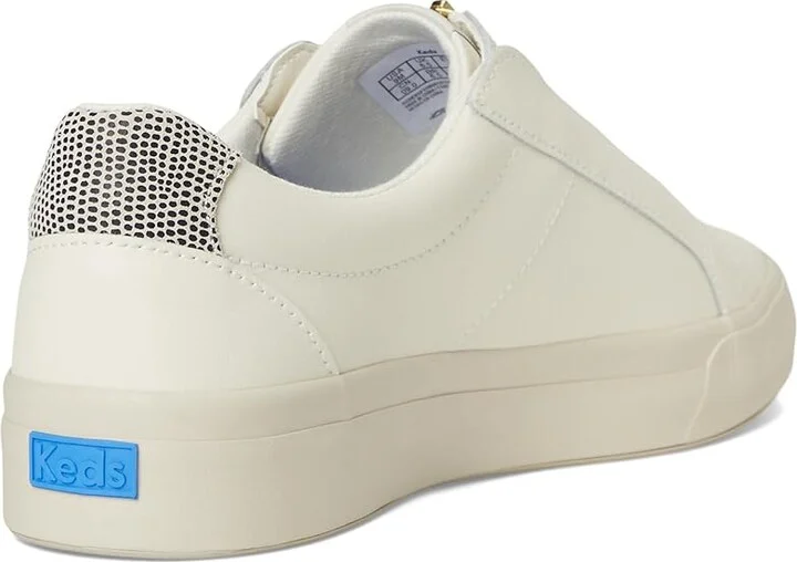 Keds Pursuit Zip Women's Shoes Egret/Black Leather : 9.5 B - Medium - Image 4