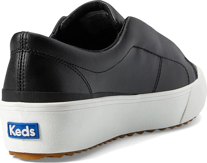 Keds Remi Leather Slip On Women's Shoes Black Leather : 5 B - Medium, Leather/Synthetic - Image 4