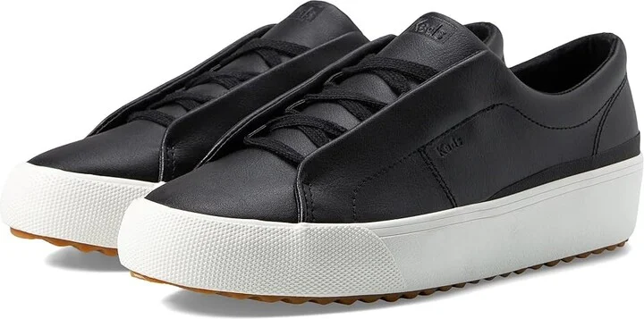 Keds Remi Leather Slip On Women's Shoes Black Leather : 5 B - Medium, Leather/Synthetic