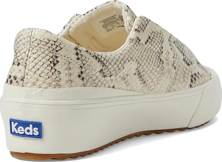 Keds Remi Leather Slip On Women's Shoes Cream Snakeskin Leather : 11 B - Medium - Image 4