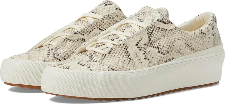 Keds Remi Leather Slip On Women's Shoes Cream Snakeskin Leather : 11 B - Medium