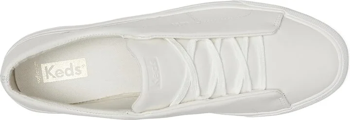 Keds Remi Leather Slip On Women's Shoes Snow White Leather : 5 B - Medium, Leather/Synthetic - Image 2