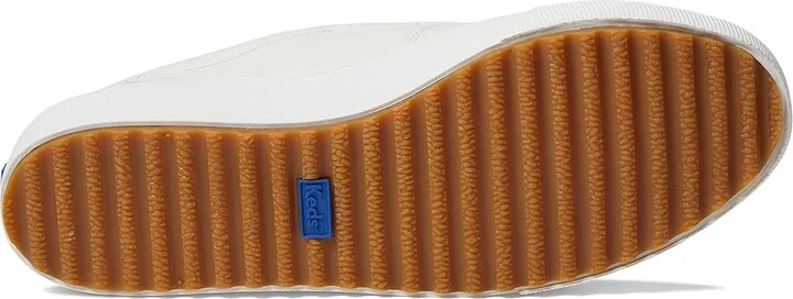 Keds Remi Leather Slip On Women's Shoes Snow White Leather : 5 B - Medium, Leather/Synthetic - Image 3