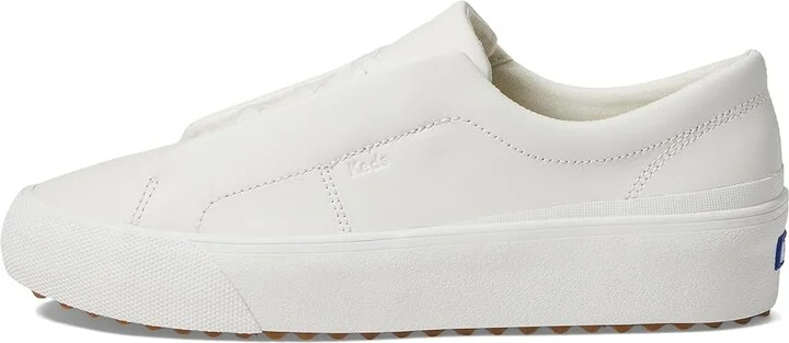 Keds Remi Leather Slip On Women's Shoes Snow White Leather : 5 B - Medium, Leather/Synthetic - Image 6