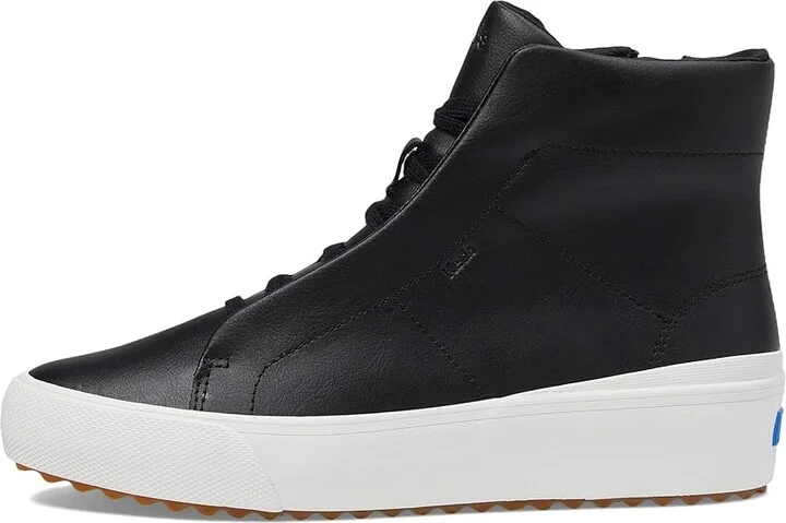 Keds Remi Mid Bootie Women's Shoes Black Leather : 8.5 B - Medium, Canvas - Image 6