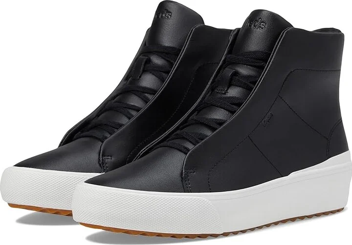 Keds Remi Mid Bootie Women's Shoes Black Leather : 8.5 B - Medium, Canvas