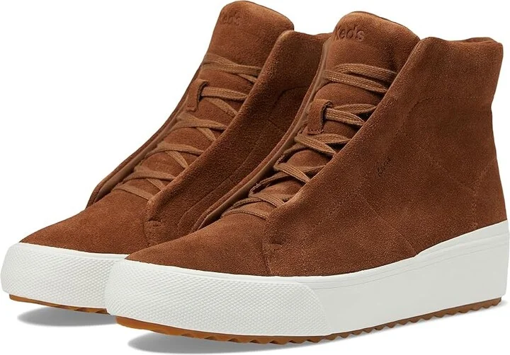 Keds Remi Mid Bootie Women's Shoes Chestnut Suede : 7.5 B - Medium, Canvas