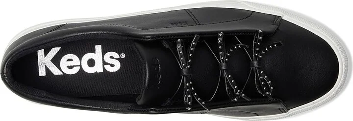 Keds Remi Mini Bow Women's Shoes Black Leather : 7 B - Medium, Rubber - Image 2