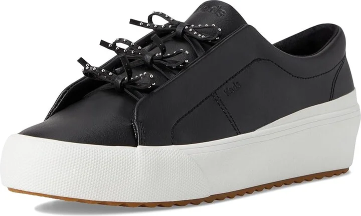 Keds Remi Mini Bow Women's Shoes Black Leather : 7 B - Medium, Rubber - Image 5