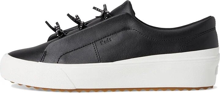 Keds Remi Mini Bow Women's Shoes Black Leather : 7 B - Medium, Rubber - Image 6