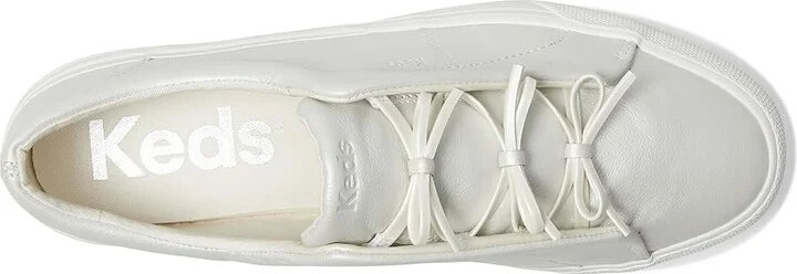 Keds Remi Mini Bow Women's Shoes White Pearlized Leather : 11 B - Medium, Rubber - Image 2