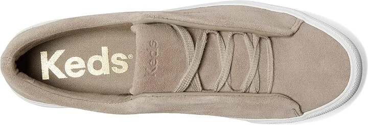 Keds Remi Slip On Women's Shoes Taupe Suede : 6 B - Medium, Canvas - Image 2
