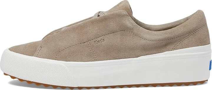 Keds Remi Slip On Women's Shoes Taupe Suede : 6 B - Medium, Canvas - Image 6