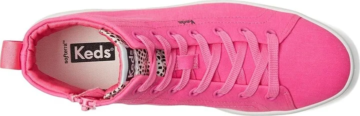 Keds Skyler Hi Lace Up Women's Shoes Fuchsia Canvas : 5.5 B - Medium - Image 2