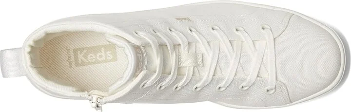 Keds Skyler Hi Lace Up Women's Shoes White Canvas : 9 B - Medium - Image 2