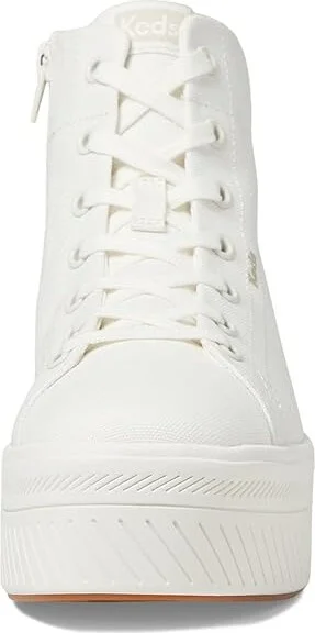 Keds Skyler Hi Lace Up Women's Shoes White Canvas : 9 B - Medium - Image 5