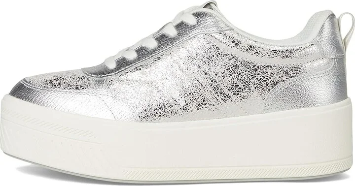 Keds Skyler II Lace-Up Women's Shoes Silver Distressed Metallic Leather : 8.5 B - Medium - Image 6