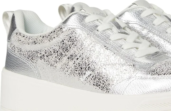 Keds Skyler II Lace-Up Women's Shoes Silver Distressed Metallic Leather : 8.5 B - Medium - Image 7