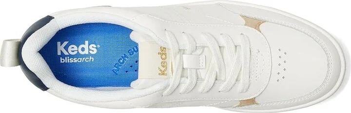 Keds Skyler II Lace-Up Women's Shoes Snow White/Navy Leather : 6.5 B - Medium - Image 2