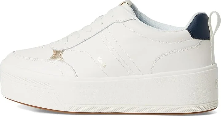 Keds Skyler II Lace-Up Women's Shoes Snow White/Navy Leather : 6.5 B - Medium - Image 6