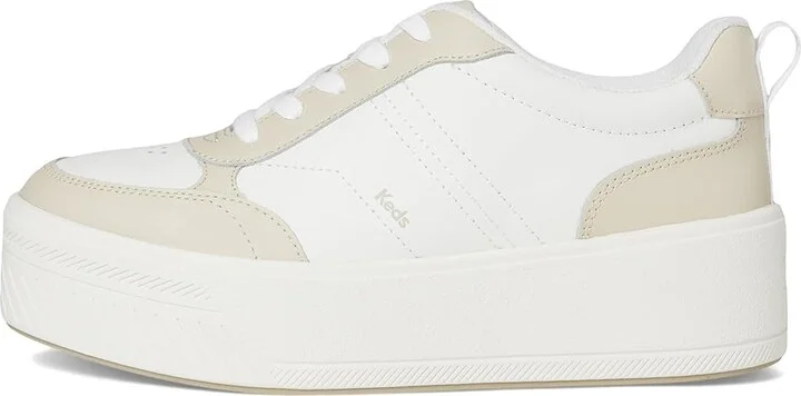 Keds Skyler II Lace-Up Women's Shoes White/Beige Leather : 9.5 B - Medium - Image 6