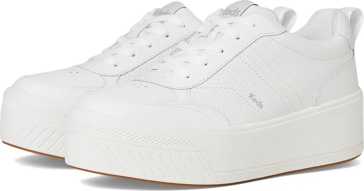 Keds Skyler II Lace-Up Women's Shoes White Leather : 9.5 B - Medium