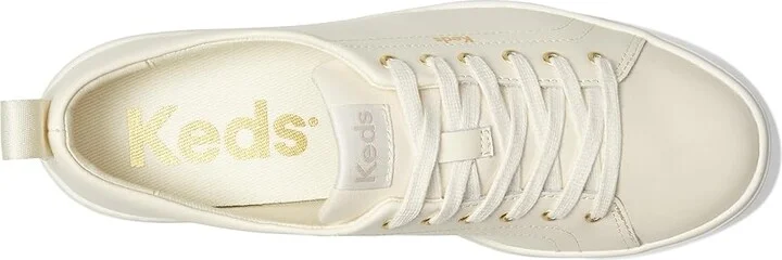 Keds Skyler Lace Up Women's Shoes Off-White Leather : 7.5 B - Medium, Canvas - Image 2