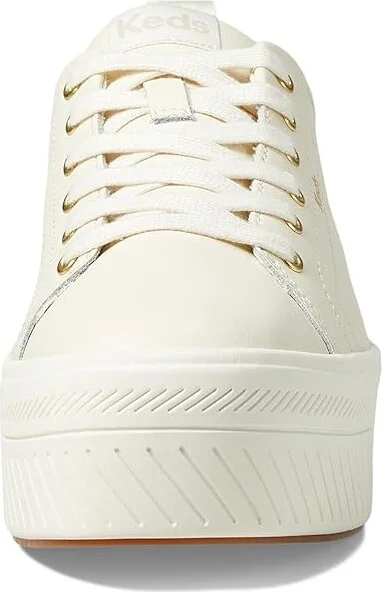 Keds Skyler Lace Up Women's Shoes Off-White Leather : 7.5 B - Medium, Canvas - Image 5