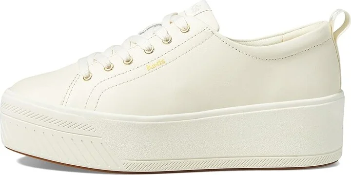 Keds Skyler Lace Up Women's Shoes Off-White Leather : 7.5 B - Medium, Canvas - Image 6