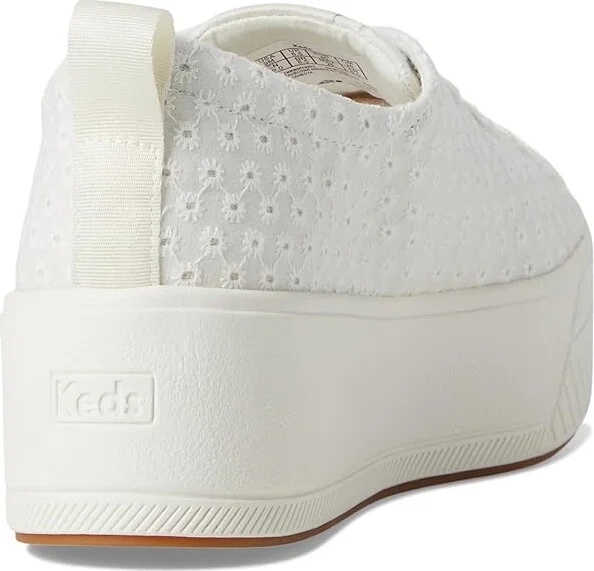 Keds Skyler Lace-Up Women's Shoes Snow White Eyelet : 7 B - Medium, Canvas - Image 4