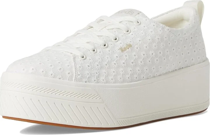 Keds Skyler Lace-Up Women's Shoes Snow White Eyelet : 7 B - Medium, Canvas - Image 5