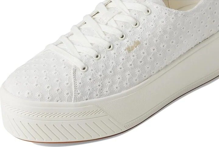 Keds Skyler Lace-Up Women's Shoes Snow White Eyelet : 7 B - Medium, Canvas - Image 7