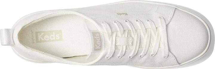 Keds Skyler Lace Up Women's Shoes White Canvas : 9 B - Medium - Image 2