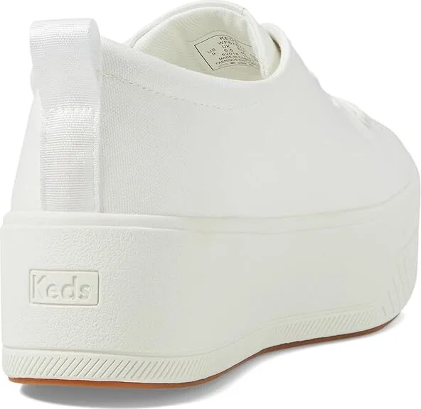 Keds Skyler Lace Up Women's Shoes White Canvas : 9 B - Medium - Image 4