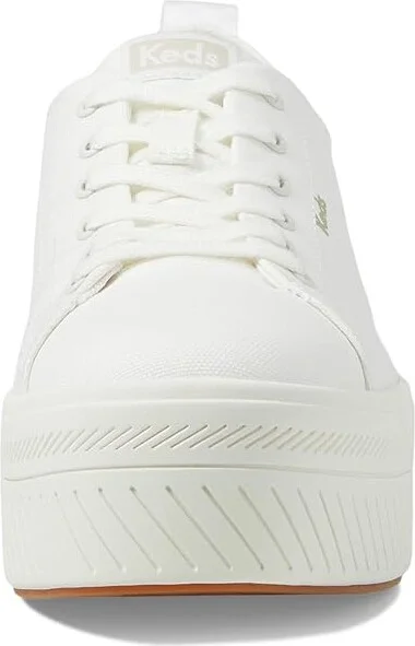 Keds Skyler Lace Up Women's Shoes White Canvas : 9 B - Medium - Image 5