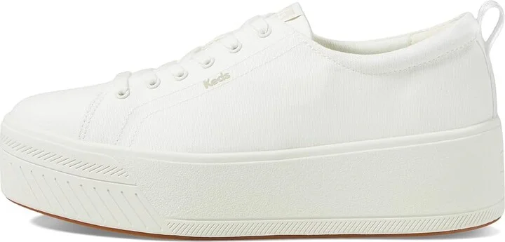Keds Skyler Lace Up Women's Shoes White Canvas : 9 B - Medium - Image 6
