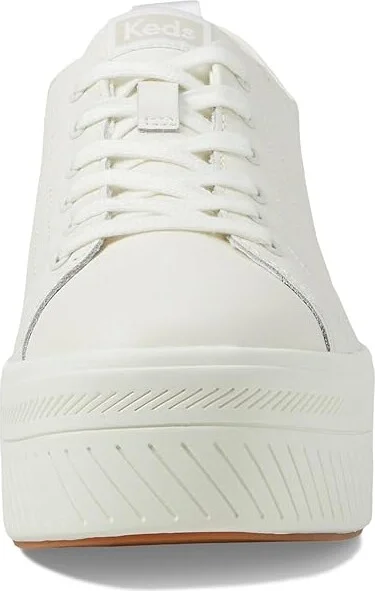 Keds Skyler Lace Up Women's Shoes White Leather : 5.5 B - Medium, Canvas - Image 5