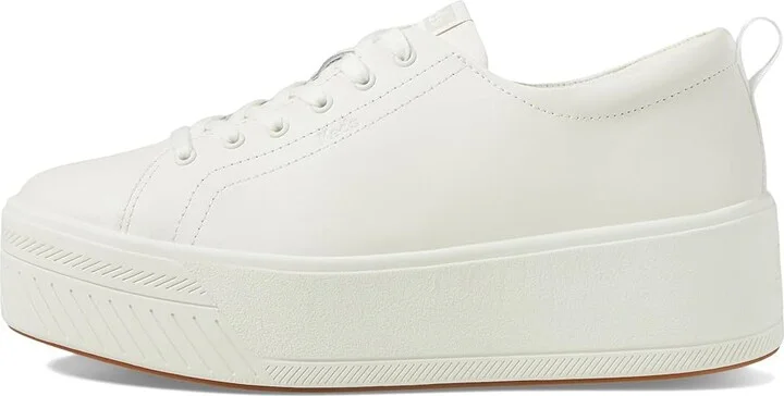Keds Skyler Lace Up Women's Shoes White Leather : 5.5 B - Medium, Canvas - Image 6