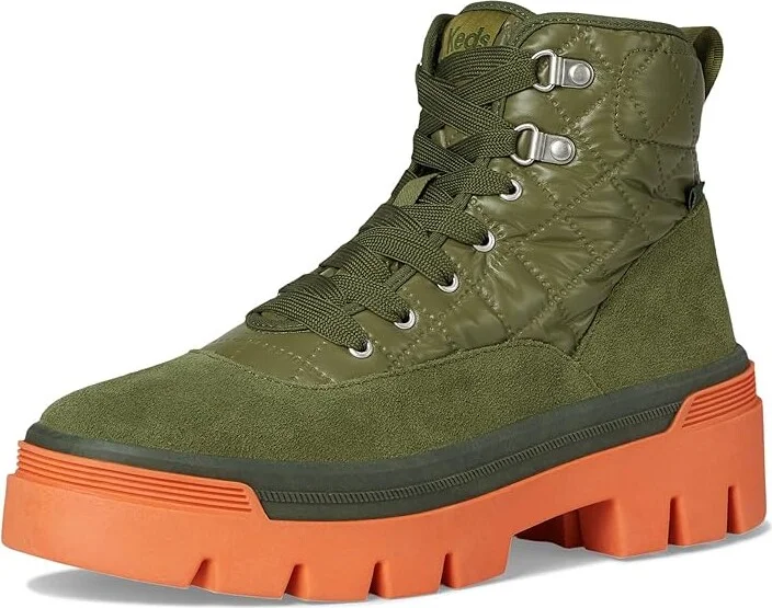 Keds Soho Boots Women's Boots Green/Coral Quilted Nylon : 6.5 B - Medium - Image 5