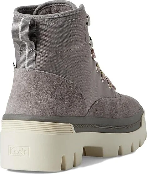 Keds Soho Boots Women's Boots Grey Nylon/Suede : 7.5 B - Medium, Cotton/Lace/Nylon - Image 4