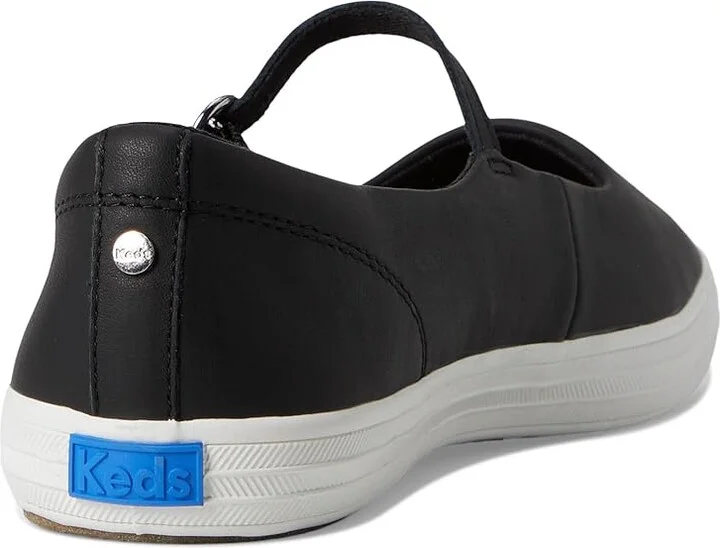 Keds Square Toe Mary Jane Women's Shoes Black Leather : 7.5 B - Medium, Polyester - Image 4