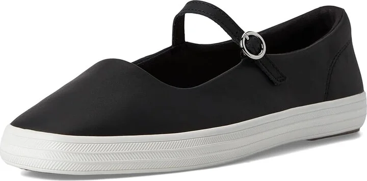 Keds Square Toe Mary Jane Women's Shoes Black Leather : 7.5 B - Medium, Polyester - Image 5