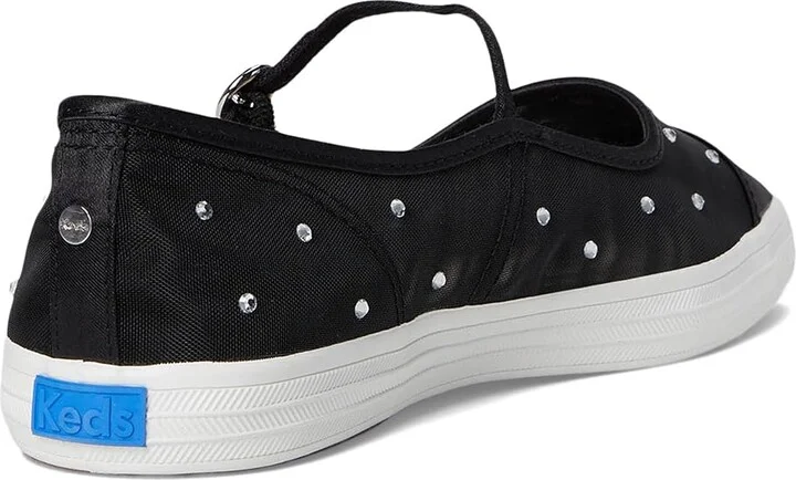 Keds Square Toe Mary Jane Women's Shoes Black Sheer Mesh : 6 B - Medium, Polyester - Image 4