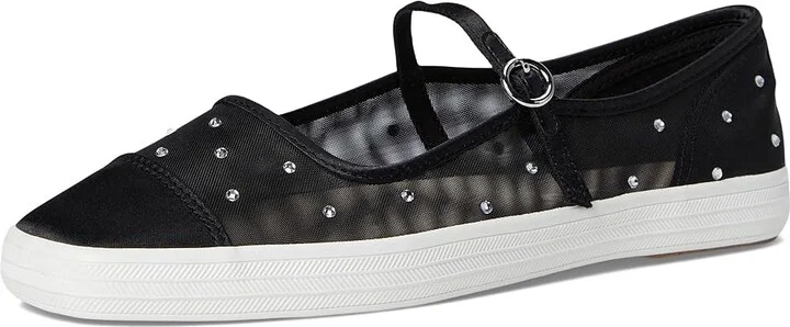 Keds Square Toe Mary Jane Women's Shoes Black Sheer Mesh : 6 B - Medium, Polyester - Image 5