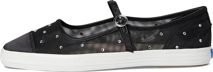 Keds Square Toe Mary Jane Women's Shoes Black Sheer Mesh : 6 B - Medium, Polyester - Image 6