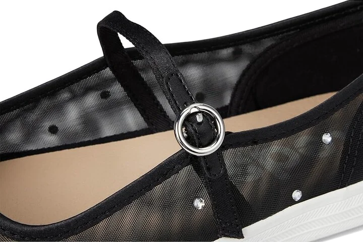 Keds Square Toe Mary Jane Women's Shoes Black Sheer Mesh : 6 B - Medium, Polyester - Image 7