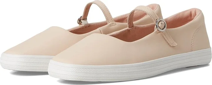Keds Square Toe Mary Jane Women's Shoes Peony Leather : 7 B - Medium, Polyester