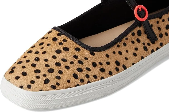 Keds Square Toe Mary Jane Women's Shoes Tan/Black Calf Hair : 6 B - Medium, Polyester - Image 7